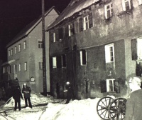 Der Brand im Steinernen Haus am 08.Januar 1977